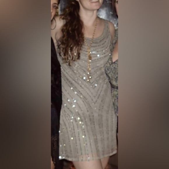 PISARRO NIGHTS Sequined dress - Picture 1 of 8